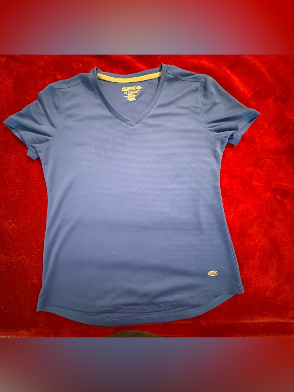 Fila Women's Short Sleeve V-Neck Tee in Blue